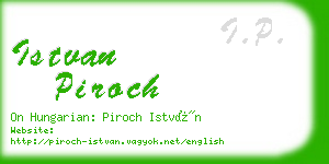 istvan piroch business card